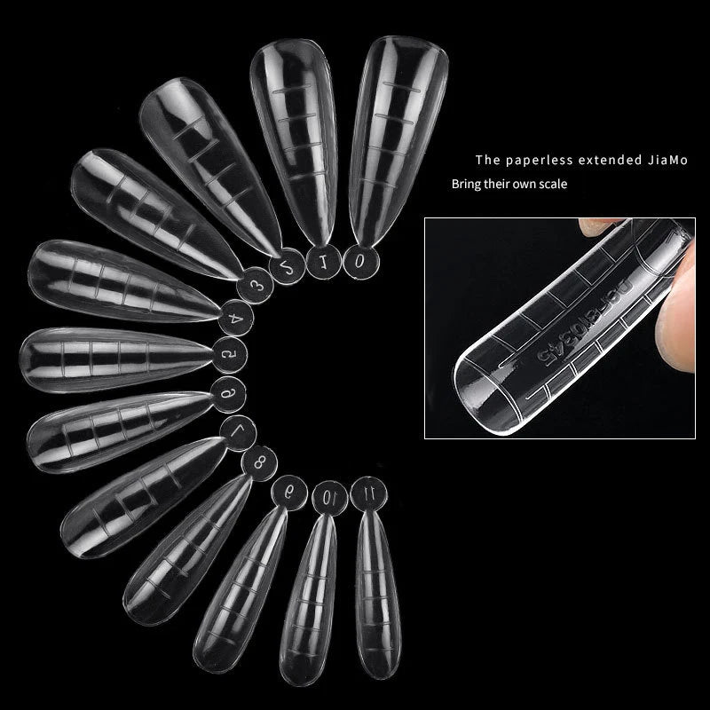 120 Pcs/Set transparent full coverage Press on nails