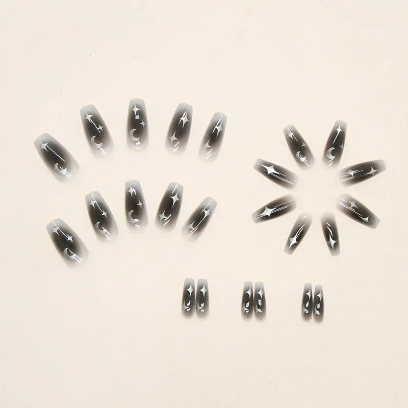 Y2k Black Long Press Nails set